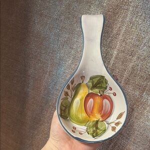 Vibrant Fruit Design Spoon Rest